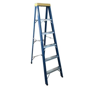 Imagem de Escada Tesoura 1.8m Alumínio/Fibra 6 degraus WBertolo TAFP 6