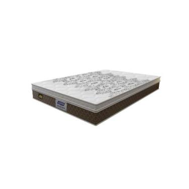 Imagem de Colchão Casal Stone Plus EPS 45 Gazin (28x138x188) Branco/Marrom