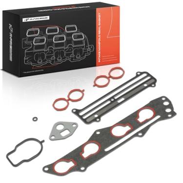 Imagem de A-Premium Conjunto de juntas de vedação do coletor de motor superior e inferior compatível com Honda Civic 2003 2004 2005, 1.3L