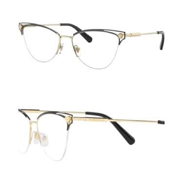 Imagem de VERSACE Óculos VE1280 MEDUSA em forma de olho de gato com kit de óculos de luxo