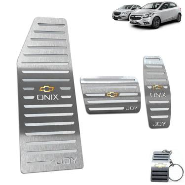 Imagem de Descanso E Pedaleira Automático Onix Joy 2013 A 2020 Prata