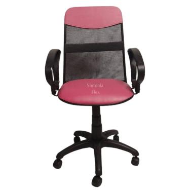 Imagem de Cadeira Diretor Tela Giratória Faixa E Braço Fixo Corano