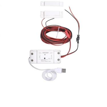 Imagem de MHCOZY Controle remoto 5V WiFi Smar abridor de porta de garagem, monitor de status de abertura de garagem por telefone Tuya app em qualquer lugar, compatível com Alexa Google Home