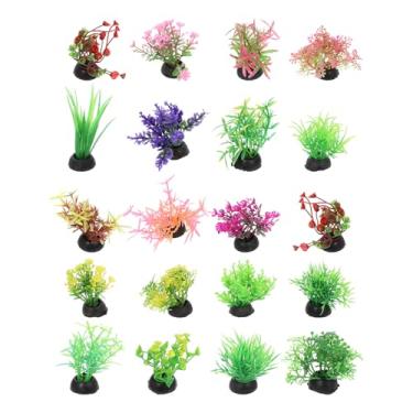 Imagem de TOYANDONA Decorações para Aquário - 20 Peças de Mini Plantas Aquáticas Artificiais de Plástico, Grama para Pequenos Peixes Betta, E Acessórios para Aquário (estilo Misto)