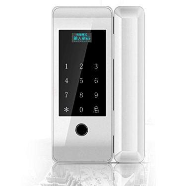 Imagem de Fechadura de porta sem perfuração, bloqueio de impressão digital, senha, fechadura inteligente, fechaduras eletrônicas, sem abertura, escritório, família, escritório, desbloqueio de senha, desbloqueio