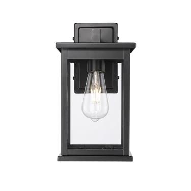 Imagem de Millennium Lighting Bowton II Arandela de parede externa de 28 cm de altura com fotocélula do amanhecer ao anoitecer