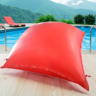 Imagem de Adozsb Almofada de ar vermelha para piscina acima do solo, capas de piscina de inverno, equalizador de gelo, almofada de ar, kits de fechamento de almofada de ar de inverno, equalizador de gelo para o