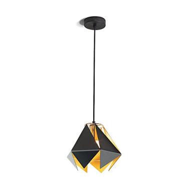 Imagem de YQSLQZZ Luzes de teto penduradas sobre a mesa de jantar, luminária pendente de ilha de cozinha preta, lustre decorativo de cabeceira de quarto vintage para casa de fazenda, altura ajustável