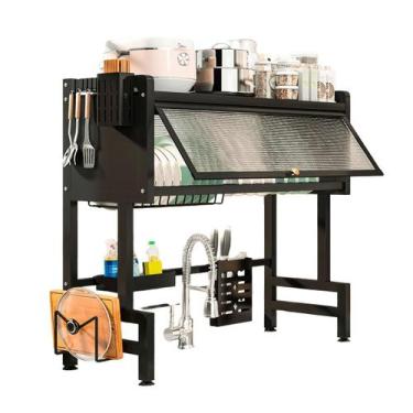 Imagem de Escorredor de Louça Suspenso com Porta Organizador para Pia Cozinha 85