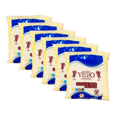 Imagem de Kit 6x: Flocos De Milho Natural Mano Velho 500g