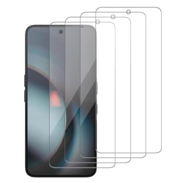 Imagem de iCsapr Pacote com 4 protetores de tela de vidro compatíveis com Nothing Phone 3 [dureza 9H] - tela de vidro temperado HD, resistente a arranhões, fácil instalação [compatível com capas]