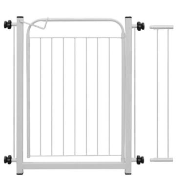 Imagem de Portao Grade Para Cachorros Cercado Pet Ajustavel 78cm Ate 153cm Protecao Segura Para Caes e Criancas(Branco 78cm A 93cm)