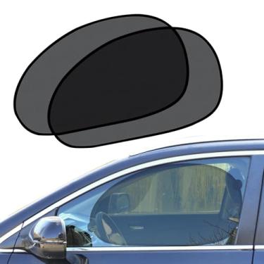 Imagem de Shakas 2 peças de persiana automotiva universal, protetor solar, protetor solar, proteção solar, tela respirável, para-sol para janela lateral, acessórios de resfriamento essenciais de verão, adequado