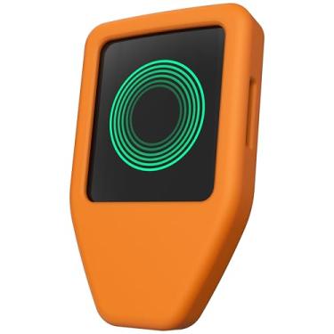 Imagem de CVER Capa de silicone para Trezor Safe 5, proteção de cobertura total, acesso à tela e porta (laranja)