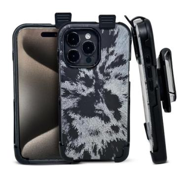 Imagem de Balastec Suporte de clipe de cinto inquebrável para iPhone 15 e 14 Pro Max, 15 e 14 Plus, 13 e 12 Pro Max – Coldre e clipe de plástico HD – Compatível com capas de tamanho médio – Feito nos EUA
