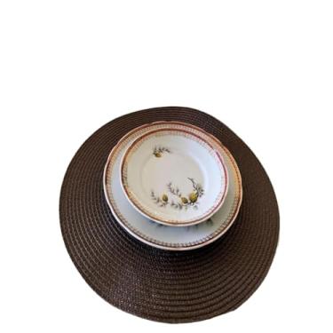 Imagem de 4 Unidades Redondo Jantar Para Mesa Posta Descanso De Prato(Café)