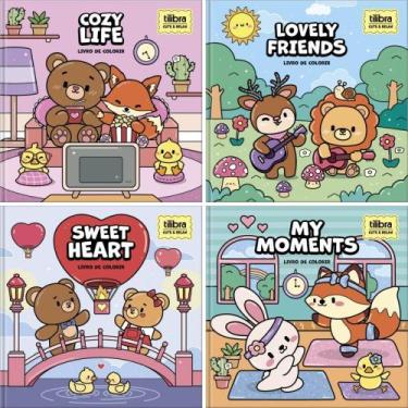 Imagem de Livro de Colorir Relax Life 46 Folhas 22X22CM Sortido (pacote com 5) -