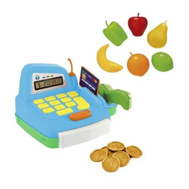 Imagem de Mini Caixa Registradora Supermercado Infantil Brinquedo - Usual Brinqu