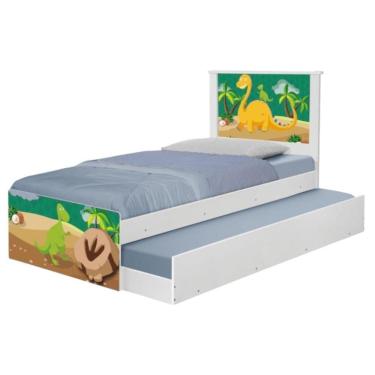 Imagem de Bi Cama Juvenil Zap Com Cabeceira Dinossauro