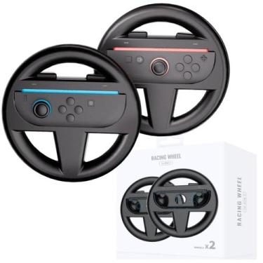 Imagem de 2 Volante Suporte Para Nintendo Switch 2 Joy-con Grip Preto - TechBras