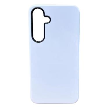 Imagem de JUSTRY 5 peças 3D 2 em 1 capa de telefone de filme de sublimação para Samsung S24 FE, capas de filme personalizáveis DIY revestidas em 3D em branco, capas de filme personalizáveis, fáceis de sublimar
