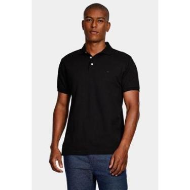 Imagem de Polo Aramis Shirt Mercerized Cotton Piquet Preto-Masculino