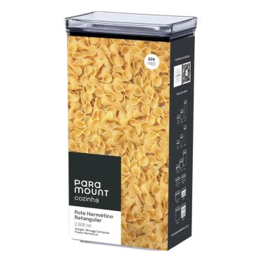 Imagem de Pote Hermético Lumini Retangular 2.600ml 1169 Paramount