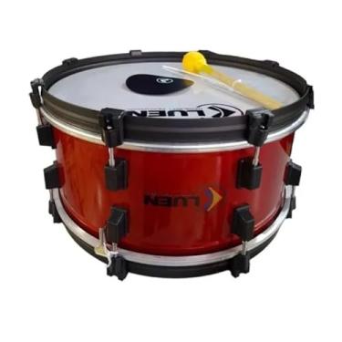 Imagem de Zabumba 20X18 Pint Eletro Vermelho Aro Blacksteel Pele Leitosa 08 Afin Dpla - Colorsteel - Luen