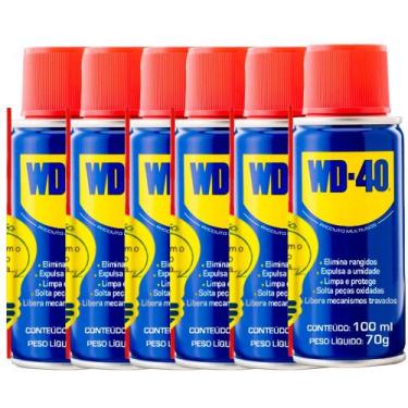 Imagem de Kit 6 óleos lubrificante desengripante multiuso 100 ml - WD-40 - WD-40