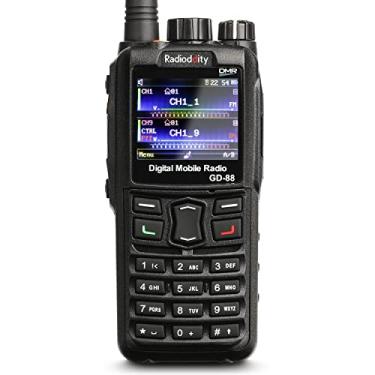 Imagem de Radioddity Rádio portátil GD-88 DMR e analógico de 7W, rádio bidirecional VHF UHF de banda dupla, com GPS/APRS, repetidor de banda cruzada, SFR, contatos de 300K