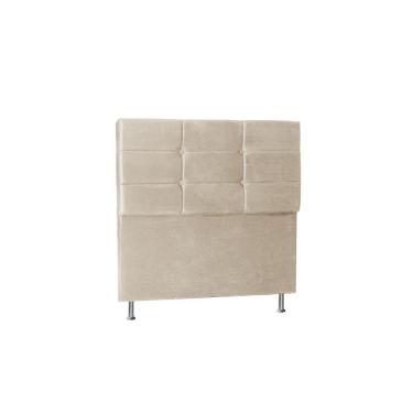 Imagem de Cabeceira Tóquio 1,60 Cm Cama Box Queen Suede Bege