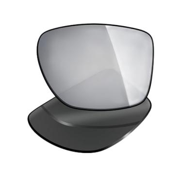 Imagem de Mryok Lentes de reposição UV400 para óculos Oakley Chamfer Squared OX8143 54 mm, HD Polarized, proteção UV, resistente a impactos e ajuste perfeito - Titânio prata