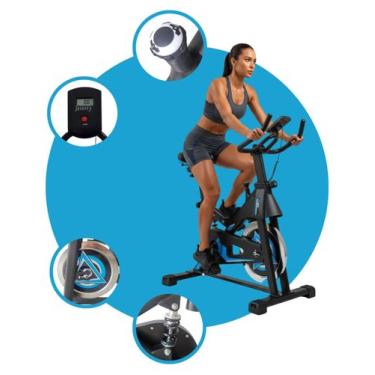 Imagem de Bicicleta Ergométrica Spinning Profissional Fitness Inércia 15Kg Monit