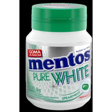 Imagem de CHICLE MENTOS PURE WHITE SPEARMINT 56G PERFETTI