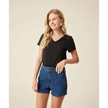 Imagem de Blusa Feminina Flamê Manga Curta Marisa-11063, PP, Preto