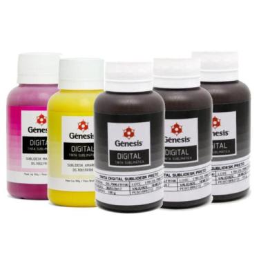 Imagem de Kit 5 Tintas Sublimatica Genesis P/ uso Epson