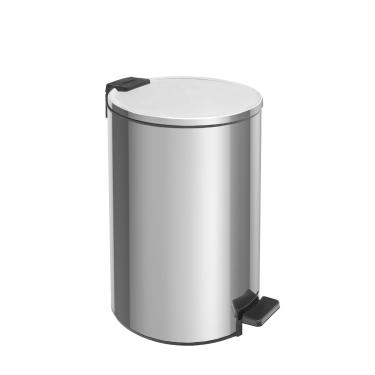 Imagem de Lixeira com Pedal Tramontina Loop Aço Inox Polido 20 Litros