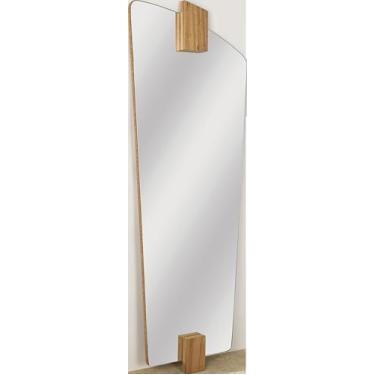 Imagem de Espelho Orgânico 58x150cm Freijó Quarto Sala Banheiro