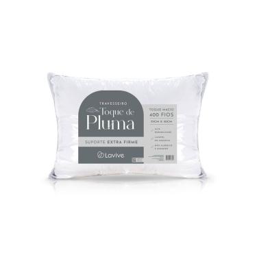 Imagem de Travesseiro Toque de Pluma 70cm x 50cm - 400 fios - Lavive
