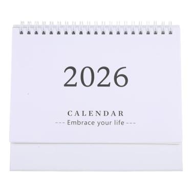 Imagem de SHINEOFI Calendário 2026: calendário de mesa pequeno 2025-2026, julho de 2025 a dezembro, agenda flip de 18 meses para escritório em casa, fácil planejamento e organização, papel grosso, encadernação
