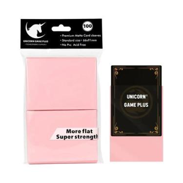 Imagem de Protetores De Cartas TCG Foscos Tamanho Padrão 100 Peças 66x91mm Para 