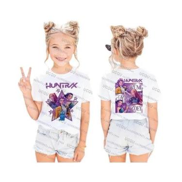 Imagem de Camiseta De Manga Curta Kpop Demon Hunters Para Pais E Filhos, Casual 