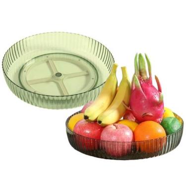 Imagem de Bandeja Giratória Organizadora Geladeira Cozinha Multiuso