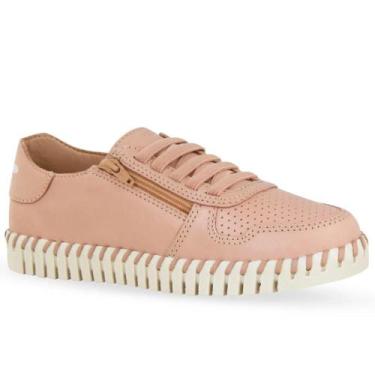 Imagem de Tênis Feminino Couro Bottero 369505 Casual 2cm, 37, Bege