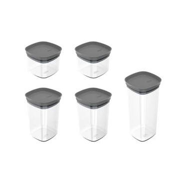 Imagem de Pote Hermético Block Chumbo 5 Peças - Ou