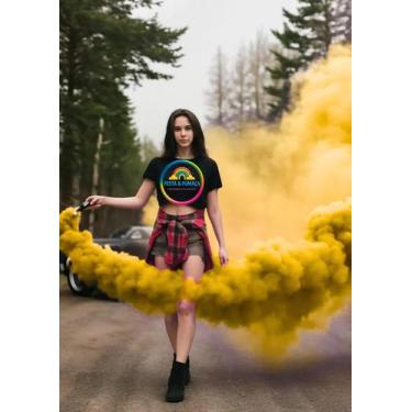 Imagem de Kit 02 bastão de fumaça colorida 20mm chá revelação eventos esportivos