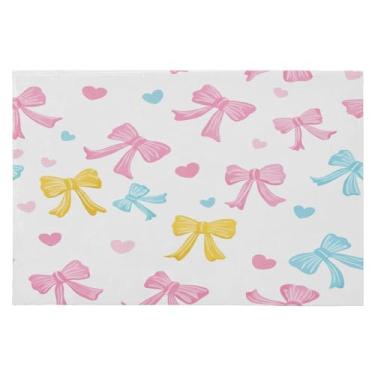 Imagem de Wassud Arcos coloridos (2) tapete de porta 61 x 89 cm, tapete de área lavável antiderrapante com suporte de borracha, tapete macio e macio para sala de estar, quarto, entrada, entrada