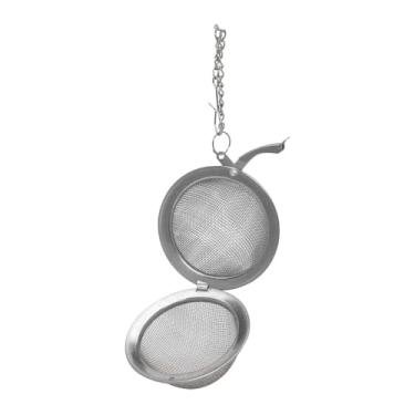 Imagem de Infusor de Chá em Aço Inox com Corrente – Coador de Ervas, Mini Peneira para Xícara, Fácil Limpeza