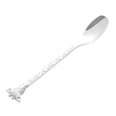 Imagem de Conjunto de colheres de sobremesa, 10 peças, design de girafa de aço inoxidável, mini colheres de chá, utensílios fofos para café e sobremesa