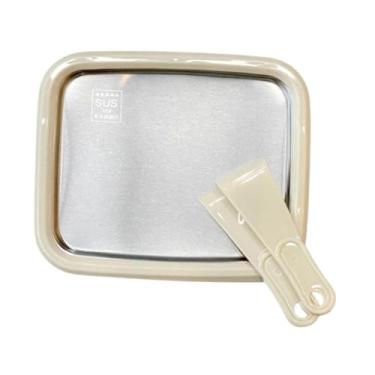 Imagem de YWJLQH Máquina de Sorvete Instantâneo, Forma para Gelato, Prato para Iogurte Congelado, Máquina Multiuso para Iogurte Frito, de Gelo Laminado para, Bege